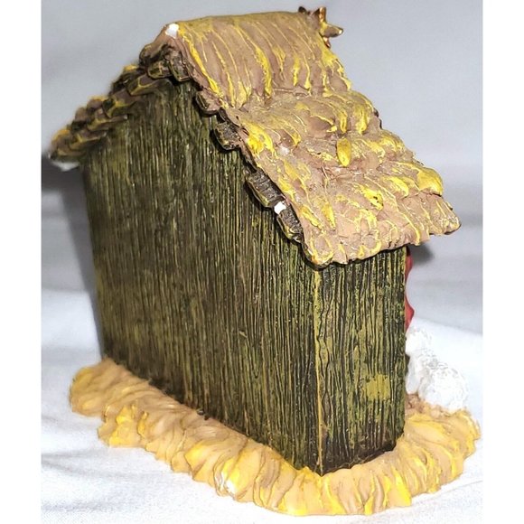 Santas Workbench NATIVITY CRECH HOLY FAMILY Christmas Village accessory DAMAGED - Picture 7 of 8